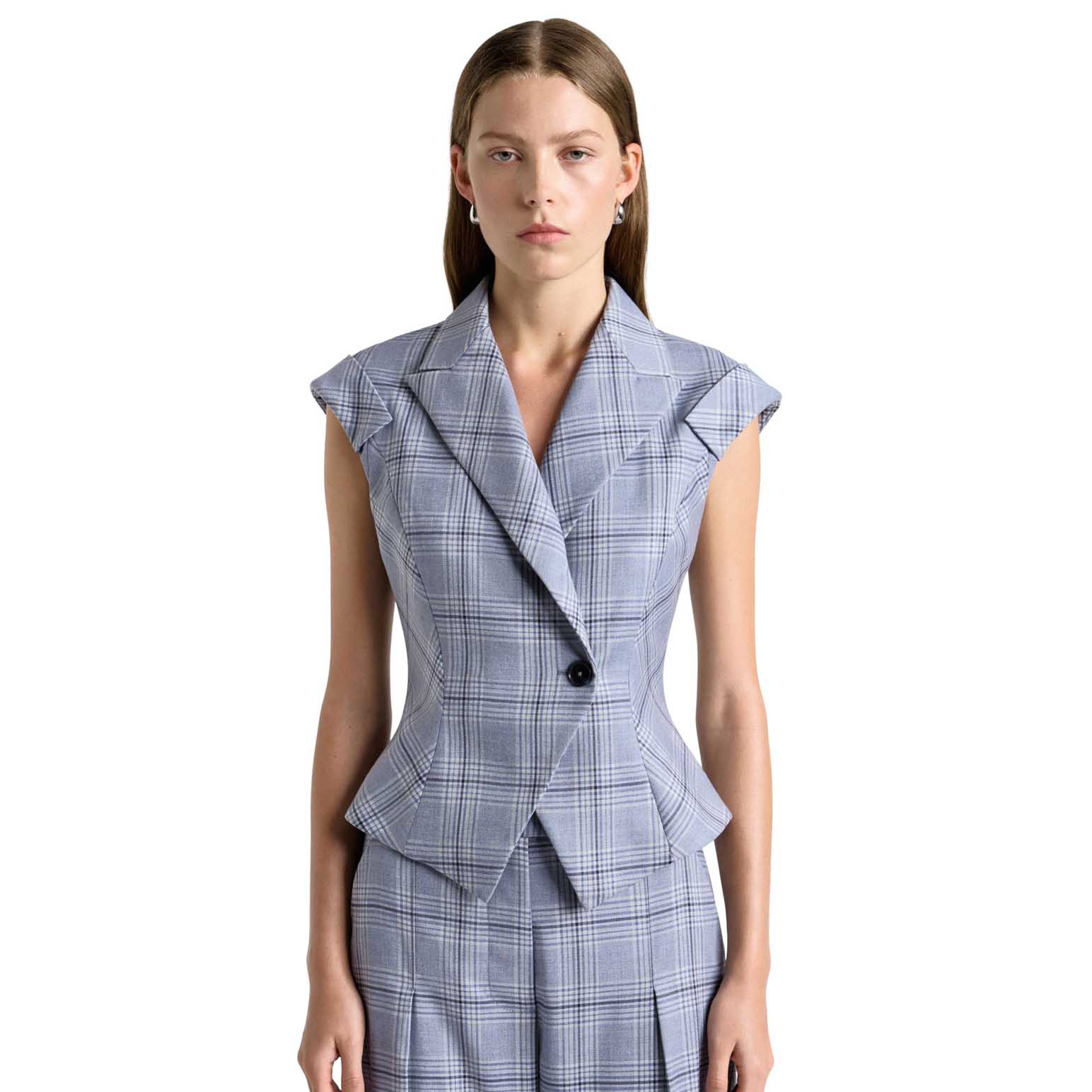 Cue Prince of Wales Check Waistcoat